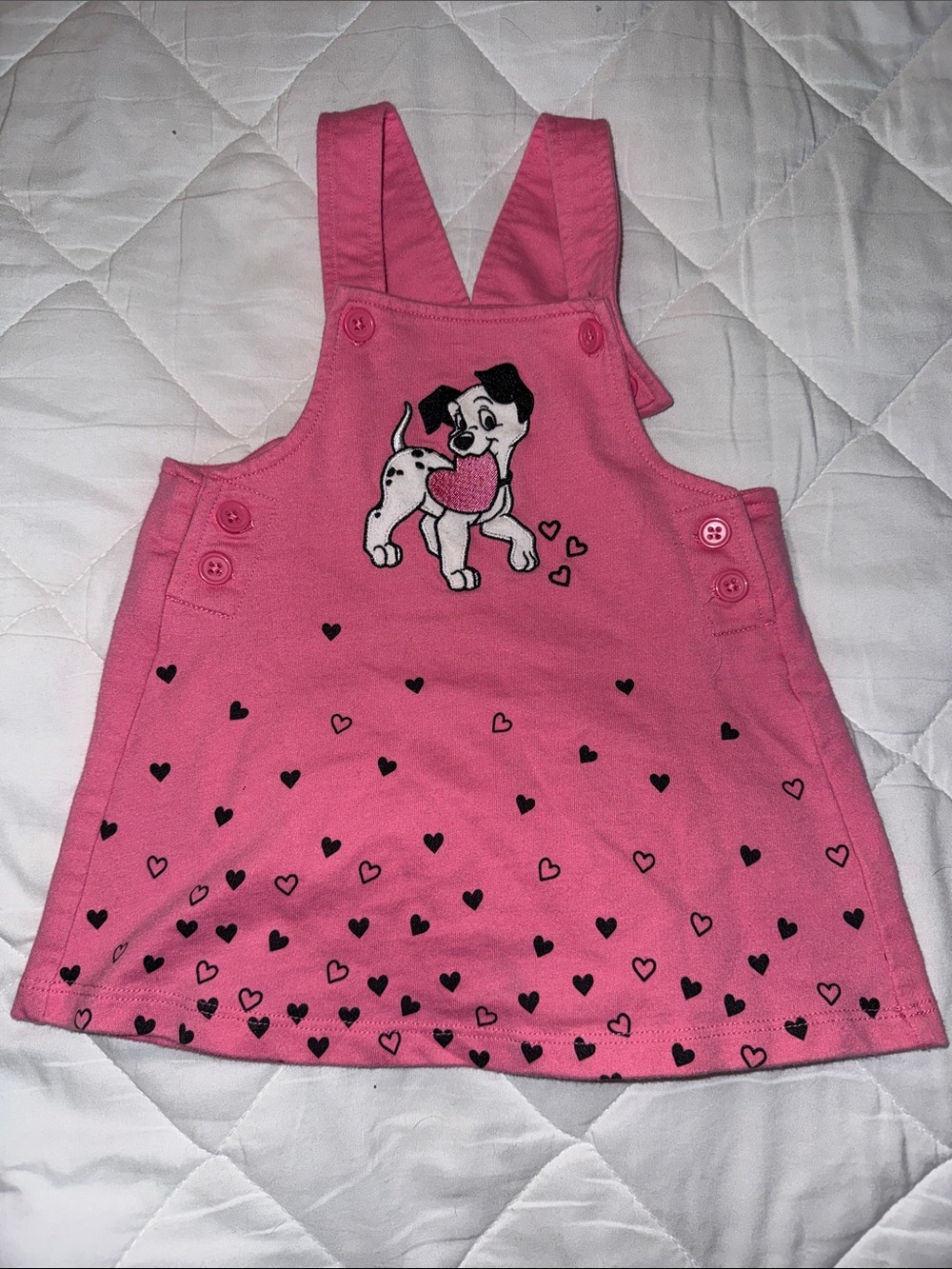 18m vintage Disney Baby Pink dress with pongo dress 101 Dalmations